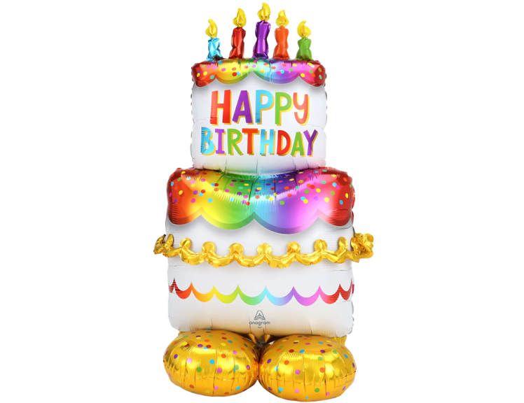 Birthday Cake Airloonz Decoration Balloon Set
